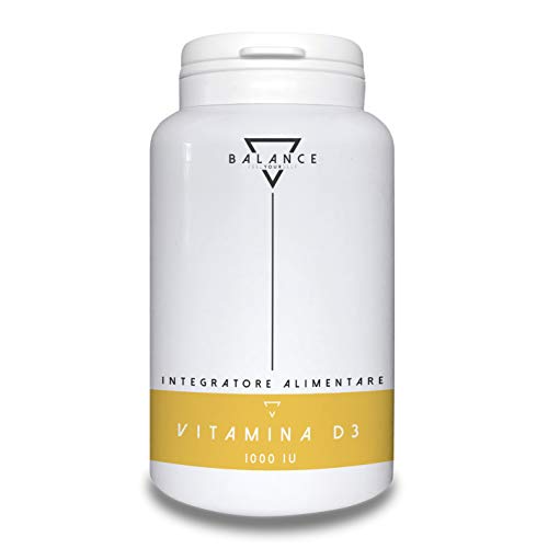 VITAMINA D3 - BALANCE | Vitamina D 1000 IU | Integratori Vitamina D | Colecalciferolo ad Alta Biodisponibilità | 120 capsule