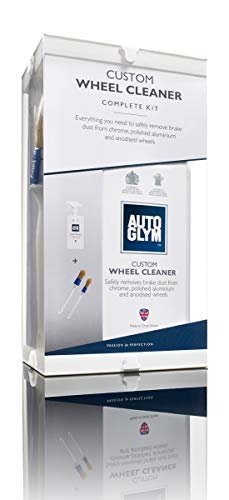 Autoglym (AG Custom x 1-Flacone Detergente per Cerchi in Lega e 2 spazzole per Pulizia Senza Acido