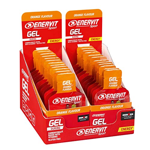 Enervit Enervitene Sport Gel Pack Carboidrati E Vitamine Gusto Arancia, Box Da 24 pz Da 25 ml