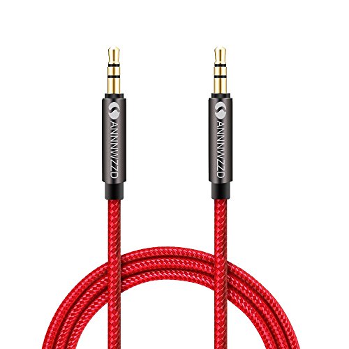 Linkinperk AUX cavo 3.5 mm nylon cavo audio maschio a maschio/AUX cavo per autoradio,Smartphone,Cuffie,MP3 altro(2M)