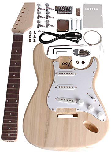 Beaton DIY-ST-11 - Set chitarra da costruire, edizione Strat, tutto incluso