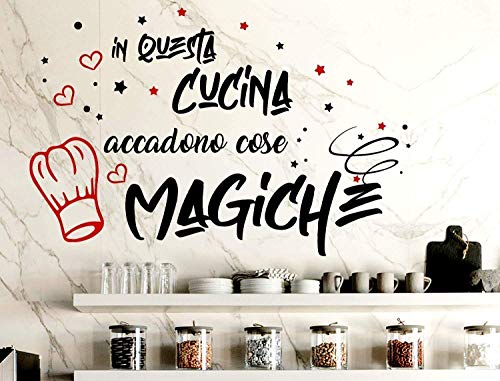 Adesivi Murali Cucina Frasi scritte italiano wall stickers kitchen decorazione casa adesivi da parete cucina adesivo muro cucina citazioni in questa cucina decorazioni da muro Stickerdesign