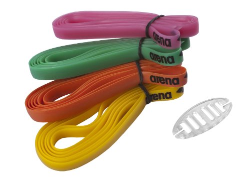 Arena Racing Goggles Strap, Kit di Cinturini per Occhialini da Gara in Silicone Unisex Adulto, Multicolore (Multicolour), Taglia Unica