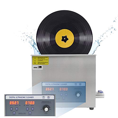 CGOLDENWALL PS-30AL - Pulitore digitale ad ultrasuoni per vinile a ultrasuoni, 6,5 l 6 dischi