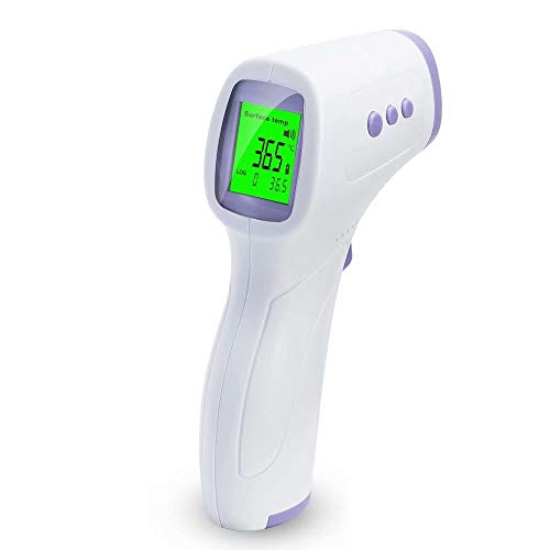 AXHKIO Termometro Infrarossi, Termometri a infrarossi, Termometro Senza Contatto Frontale con Display a LCD per Termometro Digitale per Neonati e Adulti Febbre Umani