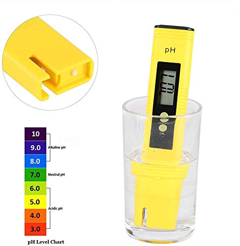 Estink - Misuratore Digitale PH di Valore PH ATC, Test di qualità dell'Acqua ±0.01pH, Alta precisione, Campo di misurazione 0.00-14.00 PH Tester Pen per Acqua Potabile, acquari, idrofoni, Piscine.