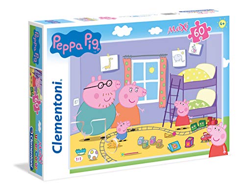 Clementoni Peppa Pig Supercolor Puzzle Maxi, 60 Pezzi, 26438