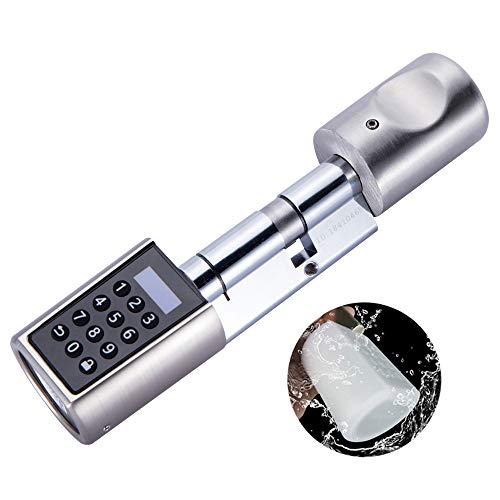 WE.LOCK Smart Door Lock Cylinder Doppia password motore e Bluetooth con scheda RFID, custodia impermeabile L6PC+B