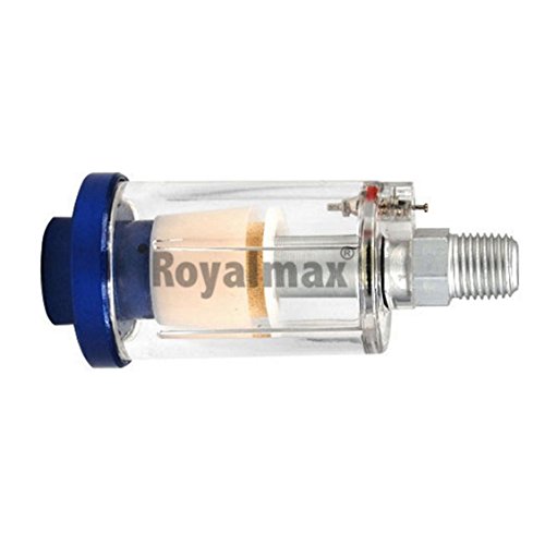 Royalmax Filtro Regolatore Aria acqua per Pistola a spruzzo 1/4'' BSP Mini Filter Trap