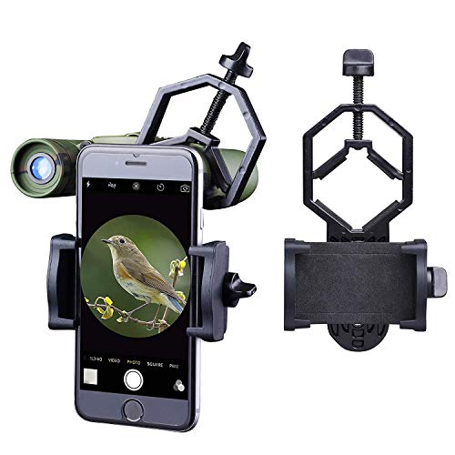 Libershine Adattatore Smartphone Telescopio, Adattatore Universale Smartphone Cellulare DKA5 per Telescopio, Cannocchiale, Binocolo, Microscopio