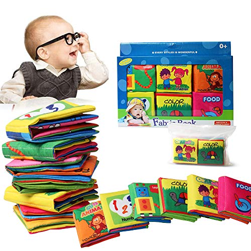 Bambino Cognition libro (6 PCS), Wholethings Intelligence Development panno Animal libro Learning & Activity giocattoli per i bambini neonati