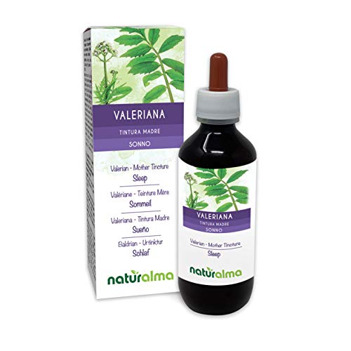 Valeriana (Valeriana officinalis) radici Tintura Madre analcoolica NATURALMA | Estratto liquido gocce 200 ml | Integratore alimentare | Vegano