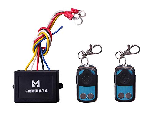 LIEBMAYA Set 2 Telecomando Wireless Per Verricello Camion Jeep DC12V Senza Fili Ottima JEEP ATV 12V -con due telecomandi portachiavi