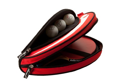 Killerspin Barracuda Table Tennis Paddle Bag, Paddle Bag, Red, Royal, Black