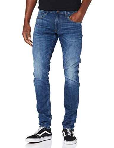 G-STAR RAW 3301 Deconstructed Skinny Jeans, Medium Indigo Aged 8968, 36W / 38L Uomo