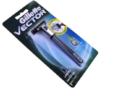 Gillette Vector rasoio con lama per Contour/atra cartuccia di ricambio