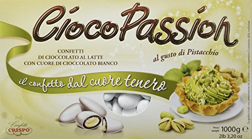 Crispo Confetti 010138064 Cioco Passion Pistacchio, Bianco, 1 kg