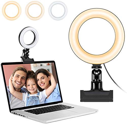Luce LED per selfie, anello luminoso per webcam da 6,3