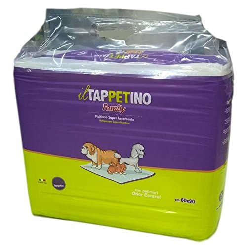 Tappetini Igienici Assorbenti Per Cani e Gatti Animali Domestici - IL Tappetino Family Traverse 60x90 180 Pezzi
