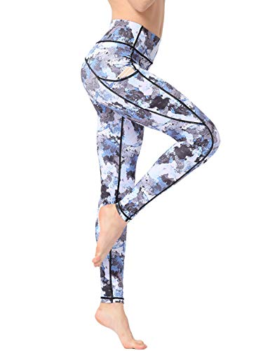 FLYILY Donna Allenamento Leggings Star Print Yoga Fitness Spandex Palestra Pantaloni