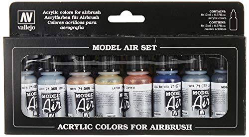 Vallejo Model Air - Kit Pittura Acrilica Colori per Aerografo, Colori Assortiti