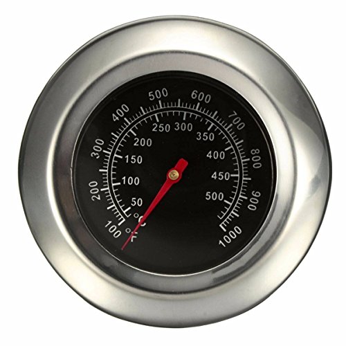 Jzhen 1 PCS Acciaio Inossidabile Termometro,Grill a Gas Modelli Barbecue FornoTermometro