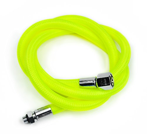 Best Divers Miflex Frusta Erogatore, 100 cm, 9/16 f, 3/8 m Xtreme, Giallo Fluo