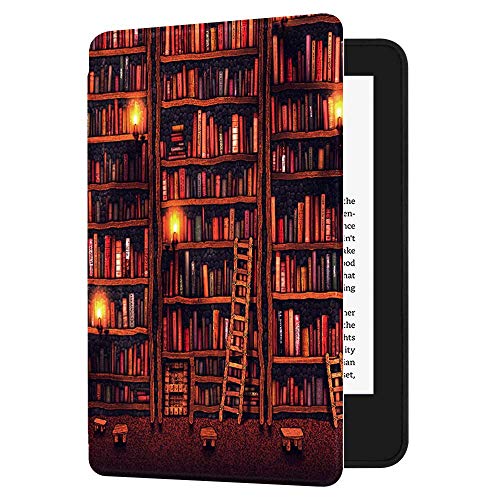 Huasiru Caso di copertura dipinto per il nuovo Kindle (10a generazione - Solo 2019 - non adatta per Kindle Paperwhite o Kindle Oasis) Case Cover, Biblioteca