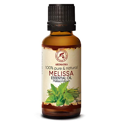 Oli di Melissa 30ml - Melissa Indicum - India - 100% Puro & Naturale Melissa Miglior Olio per Aromaterapia - Aroma Bath - Diffusore - Home Fragrance - Olio Melissa di Aromatika