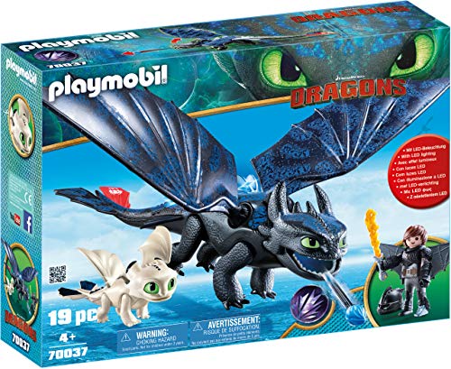 Playmobil Dragons 70037 - Sdentato e Hiccup con Baby Dragon, dai 4 anni