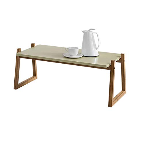 Tavolo pieghevole per scrivania e vassoio da caffè pieghevole in bambù Tavolino Tatami per uso domestico Tavolino Sit Tavolo basso Finestra Bay Tavolo quadrato - 34.3X17.7X12.6 pollici, 3 colori