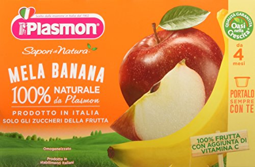 Plasmon Sapori di Natura Mela - Banana, 6 Pezzi - 2400 gr