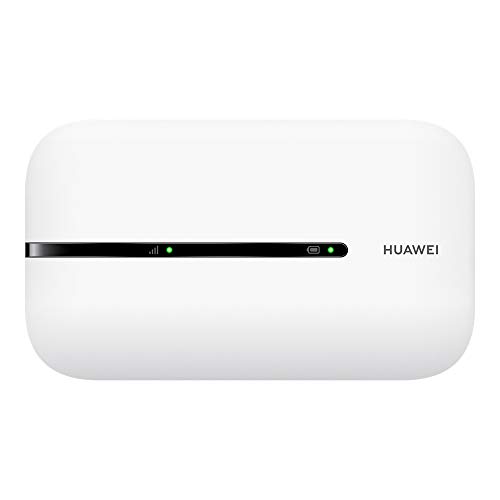 Huawei Mobile Wi-Fi 3s 4G LTE CAT4, Velocità di Download 150 MBps, Batteria Ricaricabile da 1500 mAh, Nessuna Configurazione Necessaria, Wi-Fi Portatile Abilitato, per Viaggio e sul Lavoro, Bianco