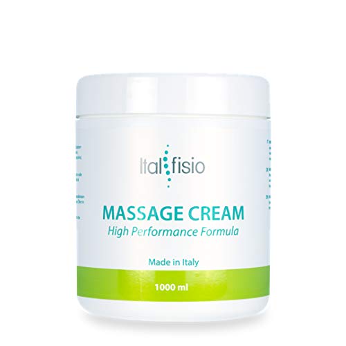 Crema per Massaggio by Italfisio. Speciale Crema Professionale per massaggio fisioterapia, sport ed estetica. 1000ml.