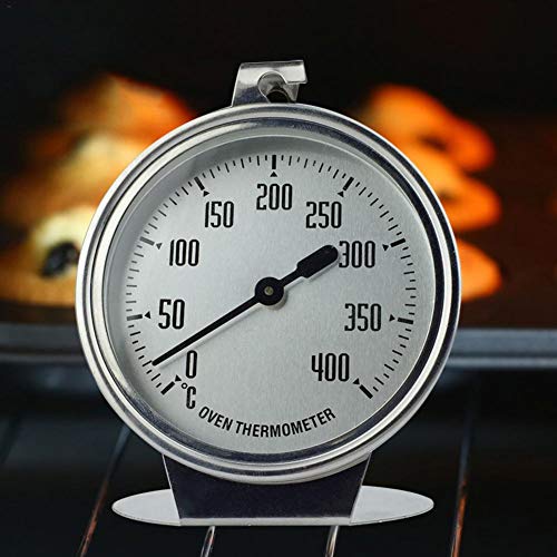 Waroomss 0-400 ℃ Termometro da Forno in Acciaio Inox,termometri da Forno in Acciaio Inox con Manico Lungo per Fumatore di Legna, Grill, BBQ per Strumento di Cottura per la Cucina