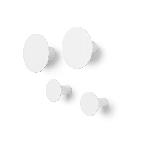 Blomus 65798 - Set di ganci da parete, 4,5 cm, colore: Bianco lilla