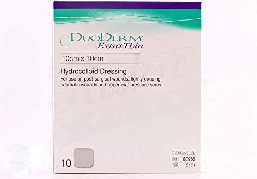 DuoDerm Extra Thin Hydrocolloid Dressing 10cm x 10cm - by ConvaTec
