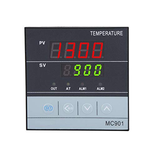 Regolatore di Temperatura, MC901 Regolatore di Temperatura Digitale PID Ingresso Tipo K PT100 Sensore Uscita Relè SSR