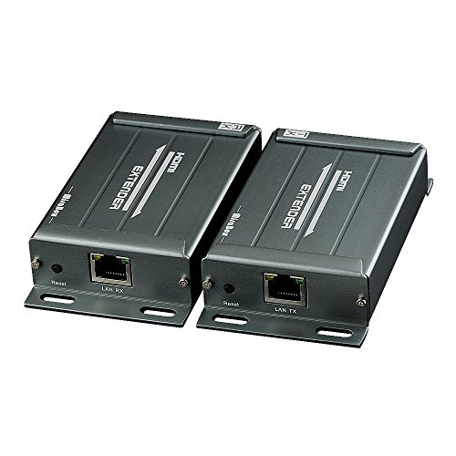 MiraBox Extender HDMI con estrattore audio Via Rj45 Cat5 Cat5e Cat6 Over Ethernet Cat Cable Full HD 1080P Fino a 393ft / 150m per DVD, Blue Ray, TV Box