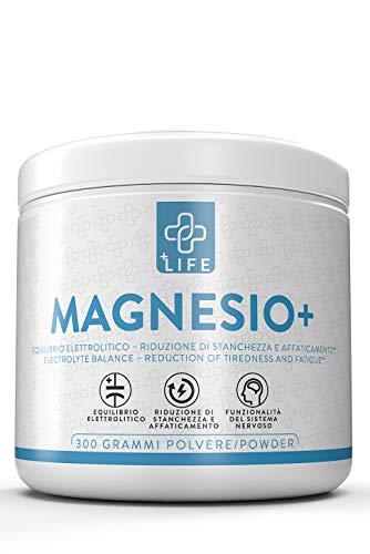 PIULIFE Magnesio+ ● 430mg di Magnesio Per Dose Come Magnesio Supremo Natural Point ● 300g di Magnesio in Polvere ●Aiuta la Memoria e Contrasta la Stanchezza