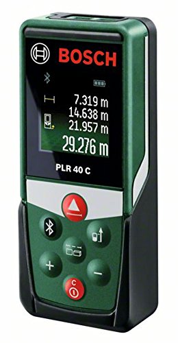 Bosch PLR 40 C Distanziometro Laser Digitale, Nero/Verde