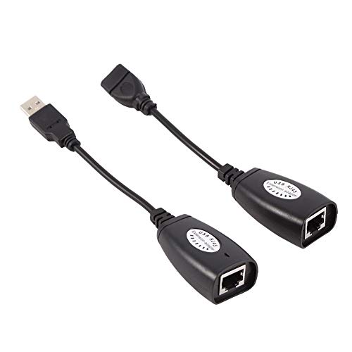 Adattatore di prolunga USB 2.0/RJ45 per Cat5/RJ45/Cat6 Ethernet USB maschio/femmina