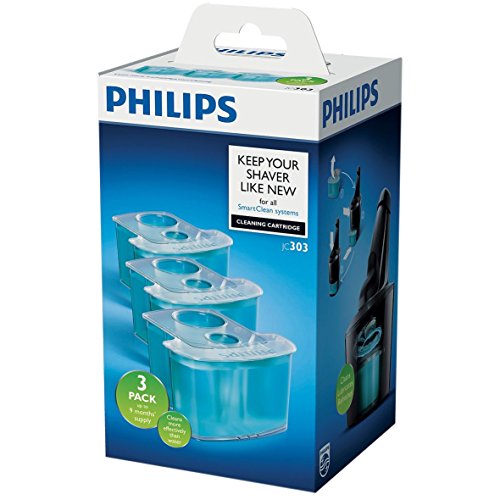 Philips Accessori Malegrooming Rasatura JC303/50 Cartucce di Ricambio per SmartClean, 3 Pezzi