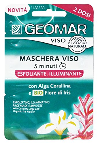 Geomar Maschera Viso Esfoliante Illuminante - Confezione da 2 x 7.5 ml