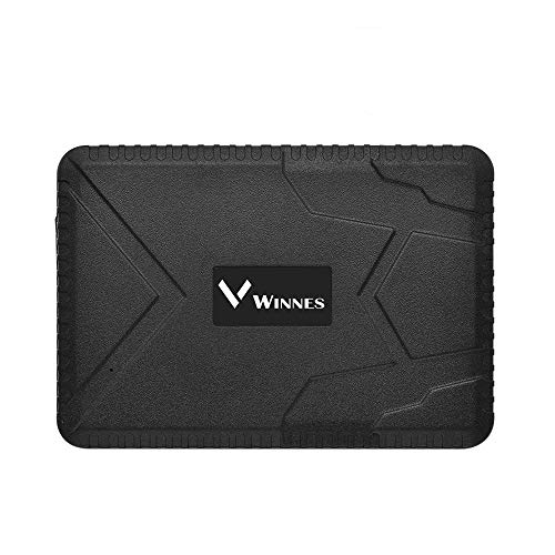 Winnes GPS Tracker Localizzatore GPS per Auto/Veicoli/Camion/Moto Forte inseguitore di GPS in Tempo Reale Impermeabile Posizione GPS Geo-fence Allarme Shock,Gratuita App/Web 10000 mAh,TK915