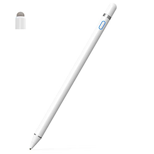 Penna Touch per iPad,KECOW Lavora con Android iOS 1.5mm Pennino di Rame USB Ricaricabile Penne per cellulari-iPad/PRO/Air/Mini/iPhone/Huawei/Samsung/Lenovo/Galaxy/HTC/LG/all Smartphones&Tablet