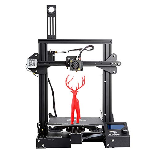 Stampante 3D Creality Ender 3 Pro installata con MeanWell Power, area dell'edificio rimovibile, ripresa del volume di stampa 220 * 220 * 250mm