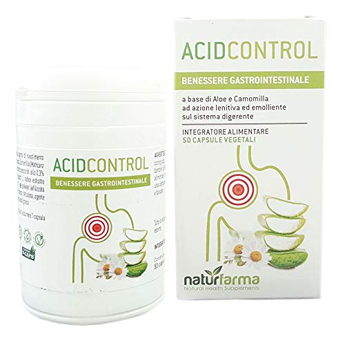 Acid Control 50 Capsule vegetali | Integratore utile a lenire il reflusso ed il bruciore del sistema digerente