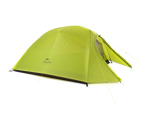 Naturehike Cloud-up Ultralight 3 Persona Tenda Impermeabile Double-Layer Camping Campeggio (20D Verde Chiaro)