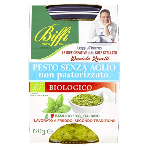Biffi - Pesto Biologico Senz'Aglio - Pacco da 6 x 190 g